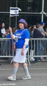 Gilda Franceze marches with the Jewish Federation NEPA at the Celebrate Israel Parade Day (6/4/23)